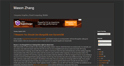Desktop Screenshot of masonzhang.com